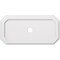 Ekena Millwork Emerald Architectural Grade PVC Ceiling Medallion, 36"W x 18"H x 3"ID x 12 1/2"C x 1"P, One-Piece CMP36X18ED-03000 - alternate 1